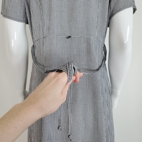 HELD Vintage 90's Black Gingham Maxi Dress - Picture 9 of 10